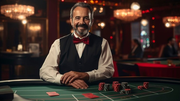 Antarmuka Texas Poker rpvip2 di layar mobile menampilkan meja permainan dengan kartu dan chip
